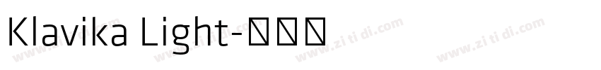 Klavika Light字体转换
